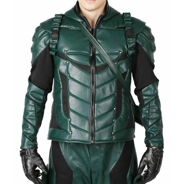 Green Arrow Leather Jacket