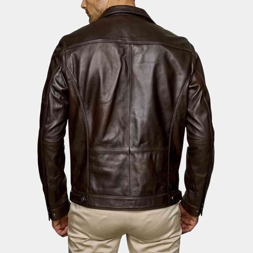 Buckle Collar Leather Jacket | Free Shipping | Leatherings