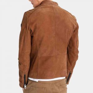 brown suede motorcycle jacket USA