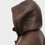 Ladies Leather Duffle Coat