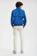 royal blue suede jacket mens