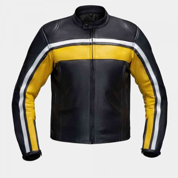 yellow black motorcycle jacket