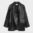 women leather blazer