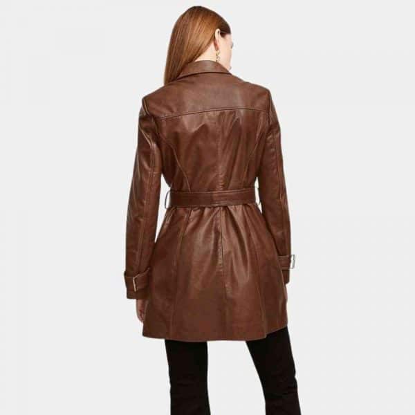 3 4 Length Leather Coat