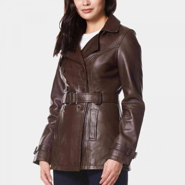 3 4 Length Leather Jacket Womens