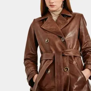 3 4 Length Leather Coat