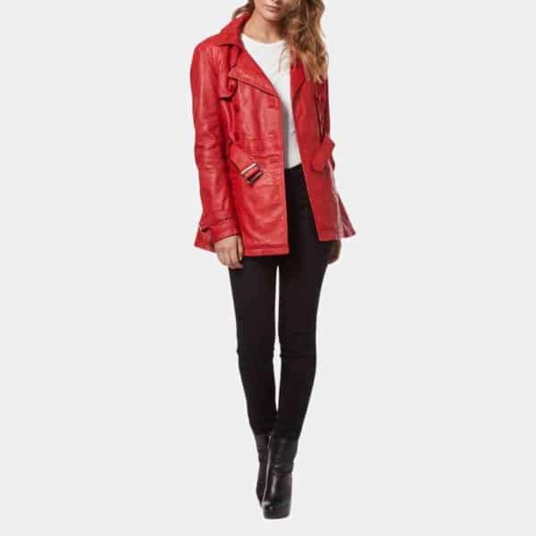 Women's Leather Coats 3 4 Length