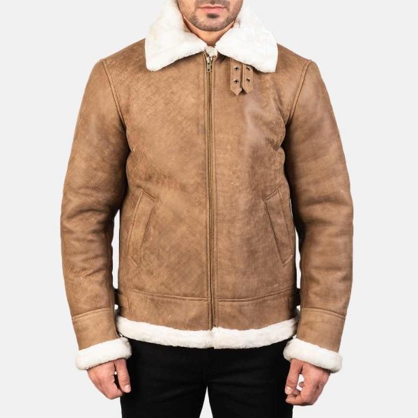 brown bomber jackets with fur collar