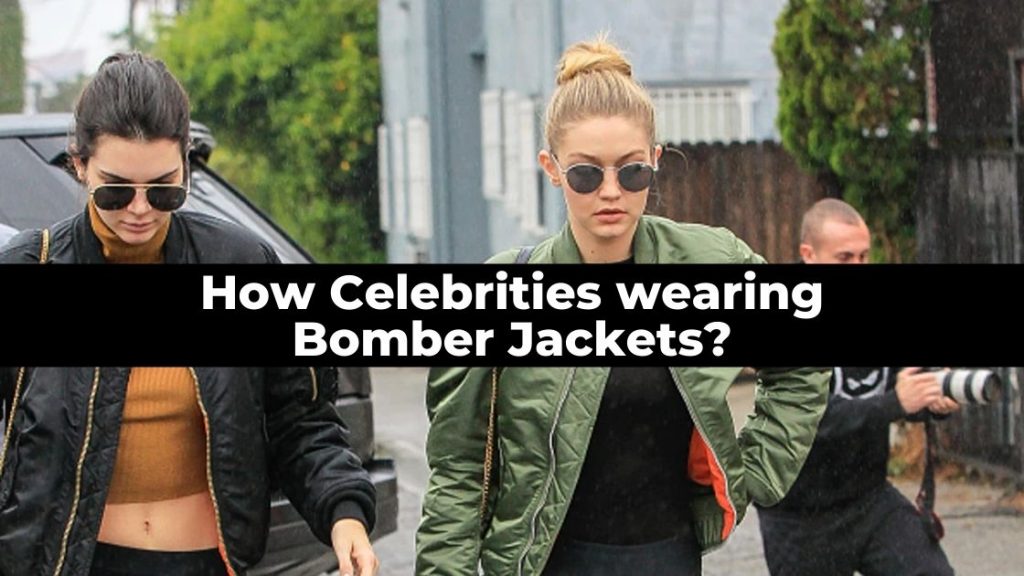 celebs wearing bomber jacket