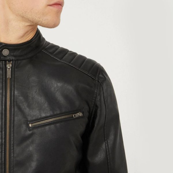 Black Leather Jacket 39 5