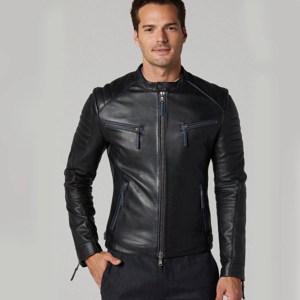 Black Leather Jacket 48 3