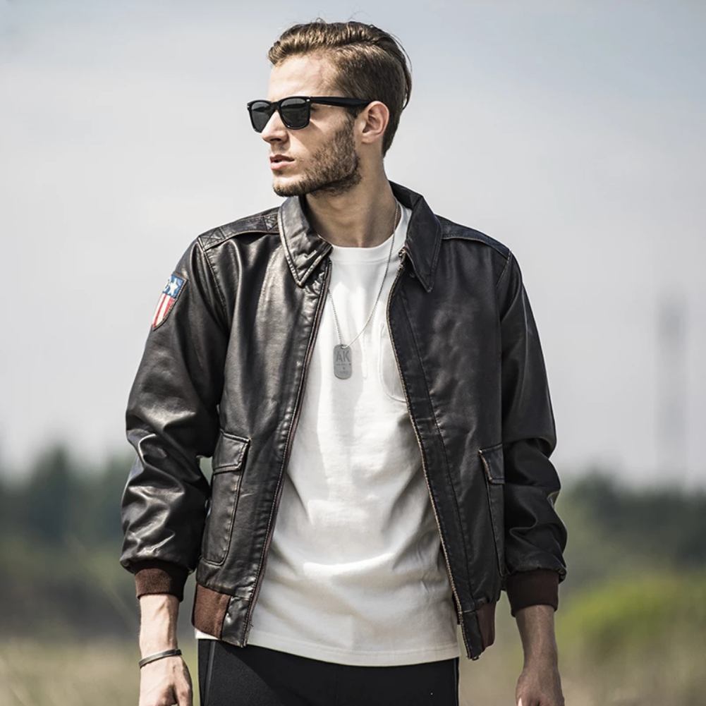 A2 Vintage Military Style Bomber Jacket