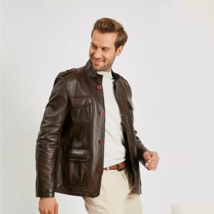 Brown Leather Jacket 106 1