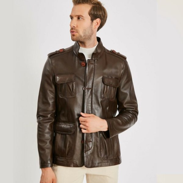 Brown Leather Jacket 106 2