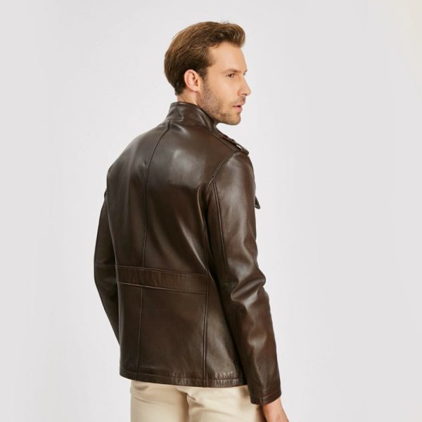 Brown Leather Jacket 106 6