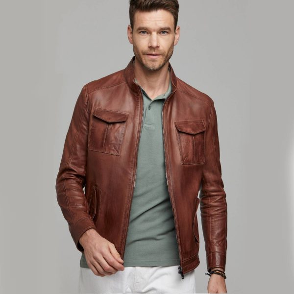 Brown Leather Jacket 67 2