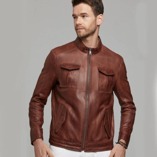Brown Leather Jacket 67 3