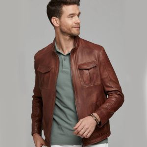 Brown Leather Jacket 67 5