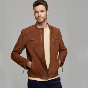 Brown Leather Jacket 68 5