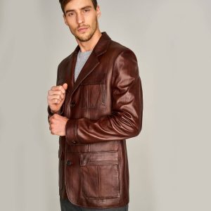 Brown Leather Jacket 75 1