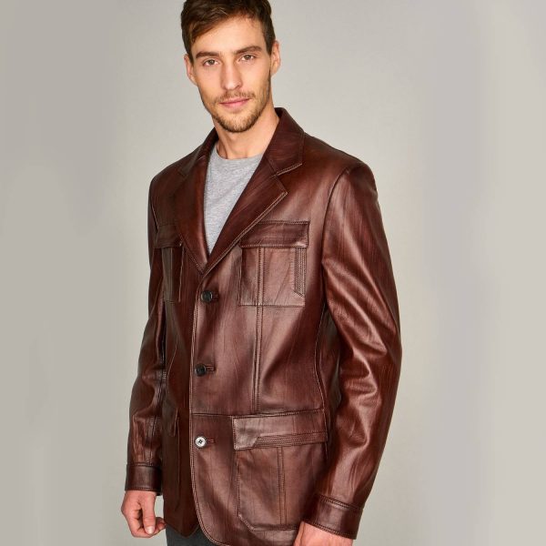 Brown Leather Jacket 75 2