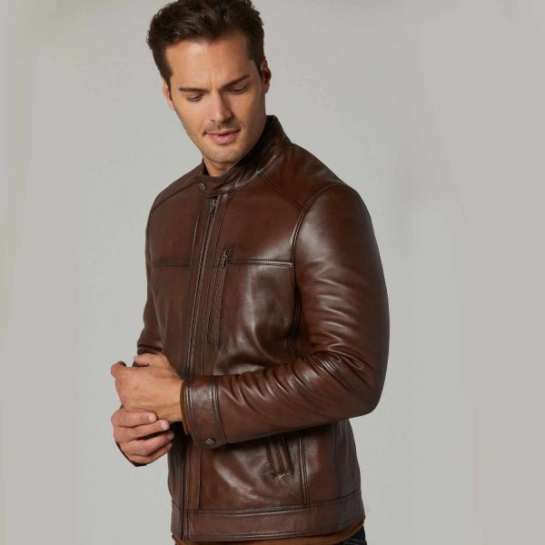 Brown Leather Jacket 76 1