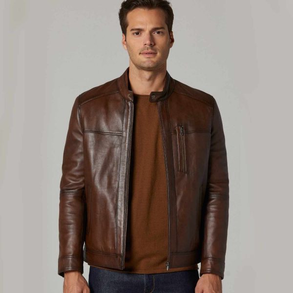 Brown Leather Jacket 76 2