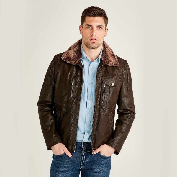 Brown Leather Jacket 77 1