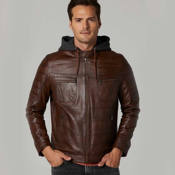 Brown Leather Jacket 78 2