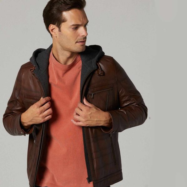 Brown Leather Jacket 78 3