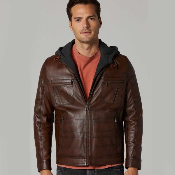 Brown Leather Jacket 78 5
