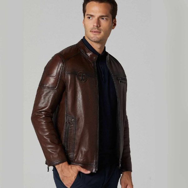Brown Leather Jacket 79 4