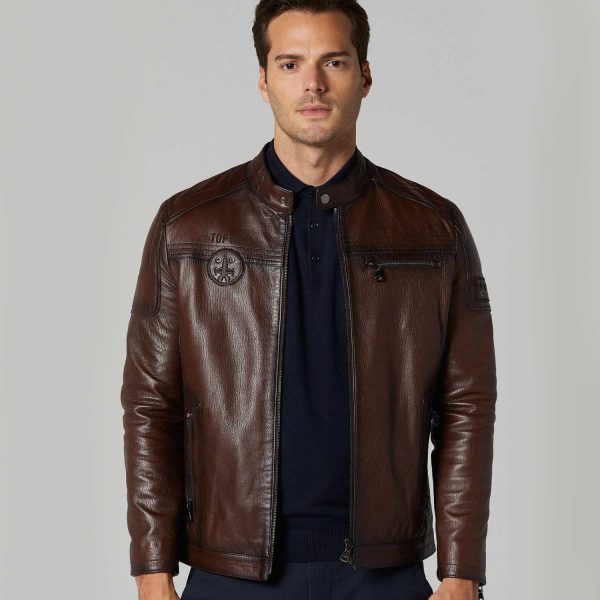 Brown Leather Jacket 79 5