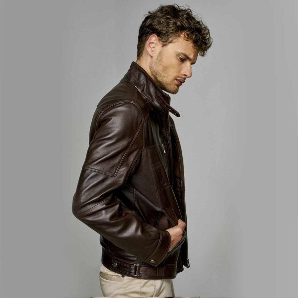 Brown Leather Jacket 80 3