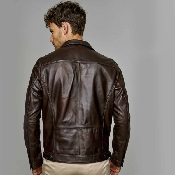 Brown Leather Jacket 80 4