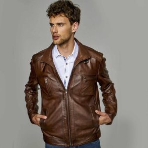 Brown Leather Jacket 81 1
