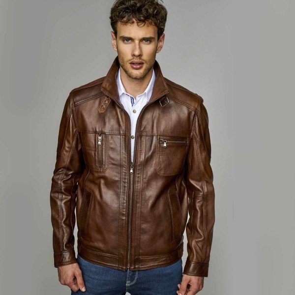Brown Leather Jacket 81 3