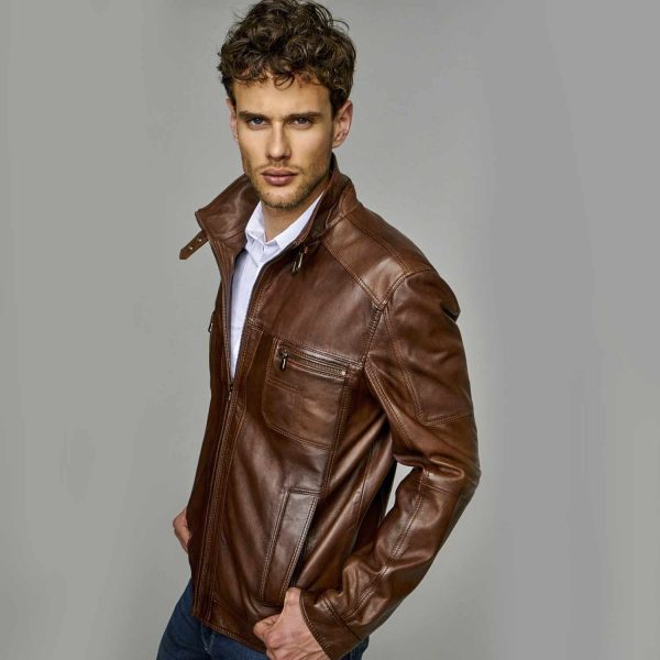 Brown Leather Jacket 81 4