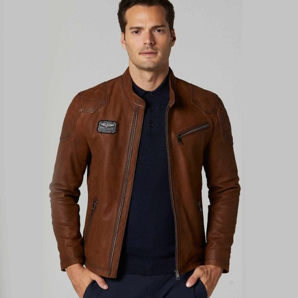 Brown Leather Jacket 82 1