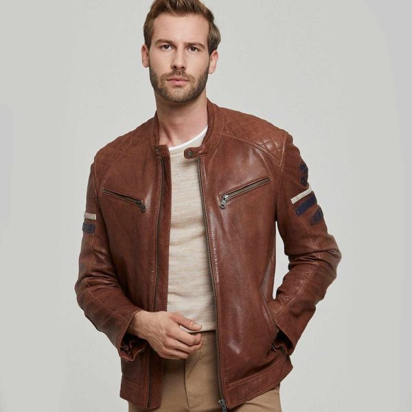 Brown Leather Jacket 83 3