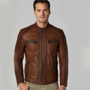 Brown Leather Jacket 84 1