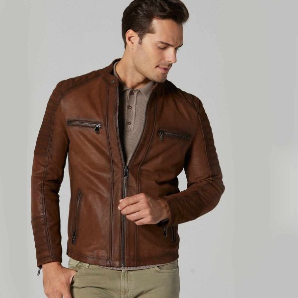Brown Leather Jacket 84 2