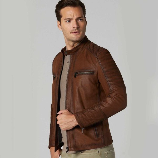 Brown Leather Jacket 84 4