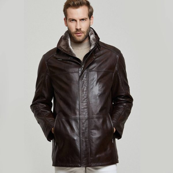 Brown Leather Jacket 88 3