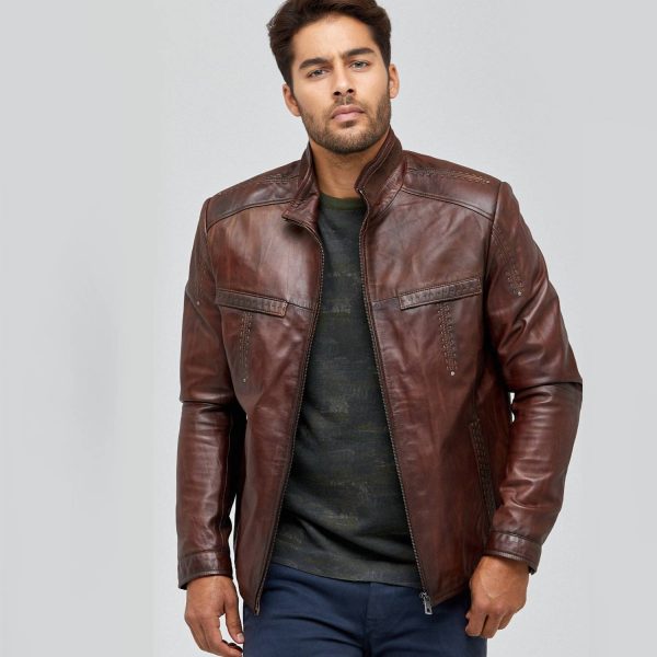 Brown Leather Jacket 90 1