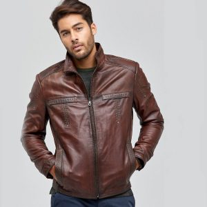 Brown Leather Jacket 90 2
