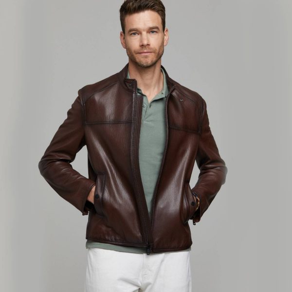 Brown Leather Jacket 92 1