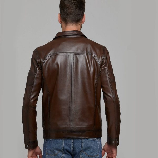 Brown Leather Jacket 93 4