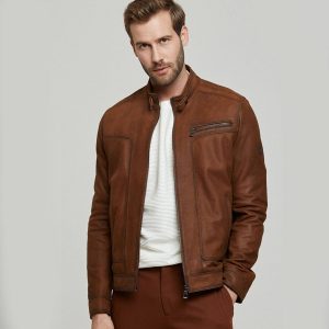 Brown Leather Jacket 94 3