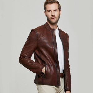Brown Leather Jacket 96 3